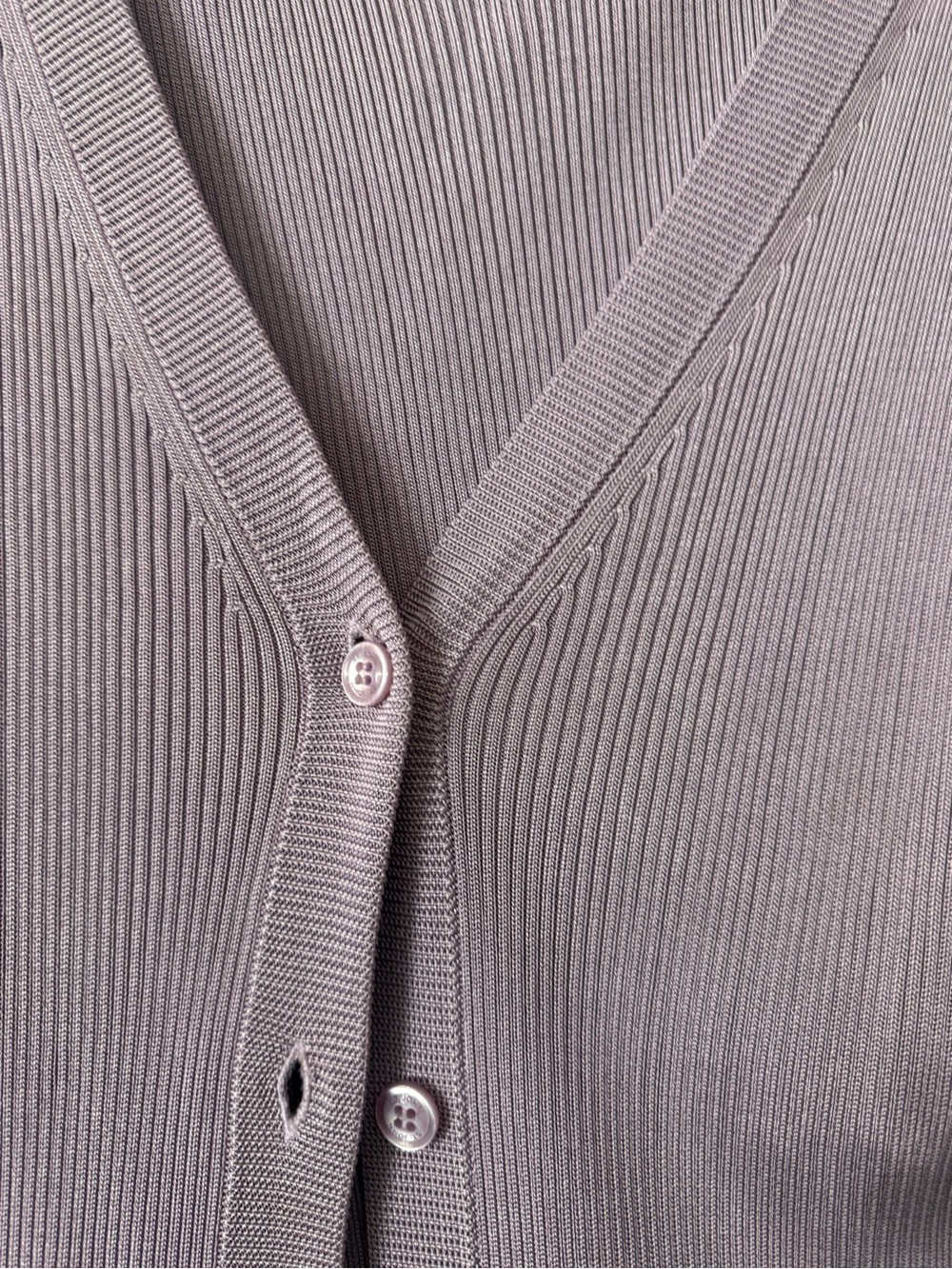 St. John Collection Lilac Ribbed Sweater and Cardigan Set. Worn twice. - Picture 10 of 14